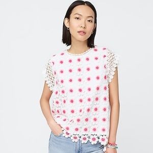 J. Crew crochet sleeveless top